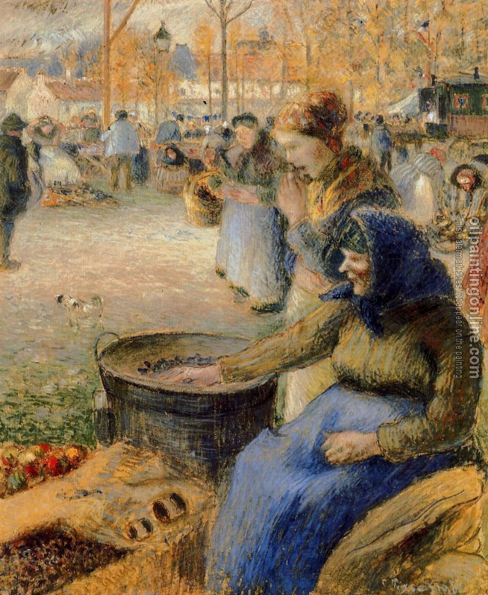 Pissarro, Camille - La Marchande de Marrons, Fiore de la St. Martin, Pontoise